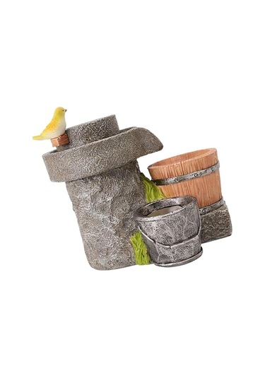 Pazly Ve Taşı Suntek Saksı Reçine Pot Kuş Şık Ev Etli Değirmen Ot