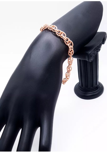 Xuping Tıbbi Alaşımdan Yapılmış Altın Kaplama Koldaki Bilezik 170594671 Beyaz - Siyah