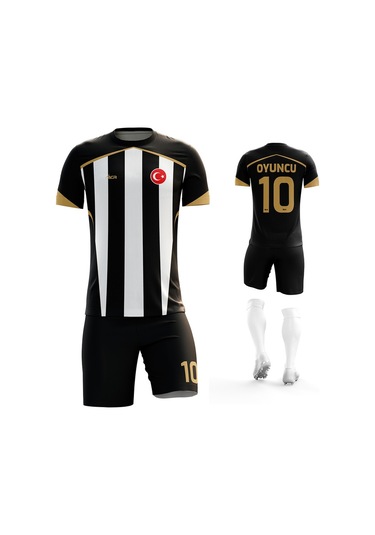 Acr Giyim Kişiye Özel Futbol Forması Emir Modeli Siyah