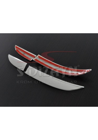 S-Dizayn Renault Clio 4 Hb Krom Stop Alt Çıtası 4 Prç 2012 Üzeri