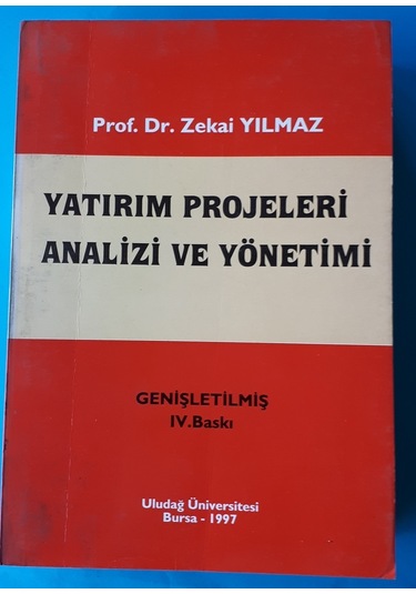 Yatırım Projeleri Analizi ve Yönetimi 1997 Yılı Basımönetimi