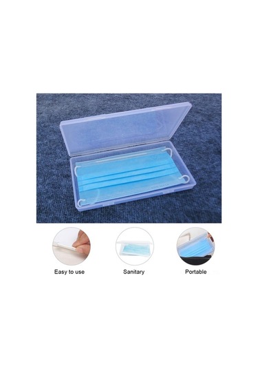 Ulzyvf Taşınabilir Masif Maske Saklama Kutusu - 10 Adet, Toz Ve Nem Geçirmez Kapaklı Diğer