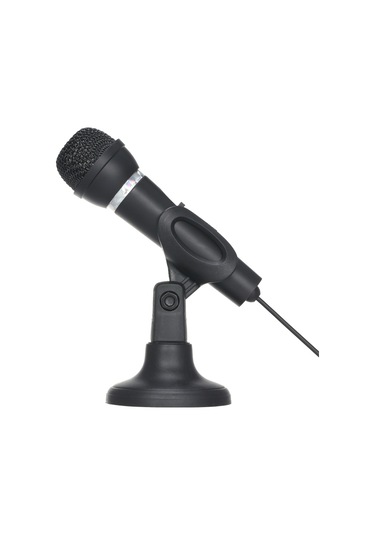 Mufunye Standlı Mini Mikrofon 3.5mm Jaklı Masa Mikrofonu Bilgisayar Oyun Kayıt Sohbet Şarkı Söyleme Toplantı