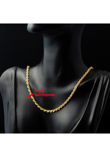 Burma 14 Ayar Altın Zincir - 50 cm 14HL504