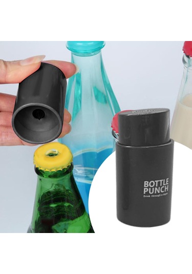 Suntek Piknik Evi İçin Taşınabilir Su Şişesi Kapağı Delme Siyah
