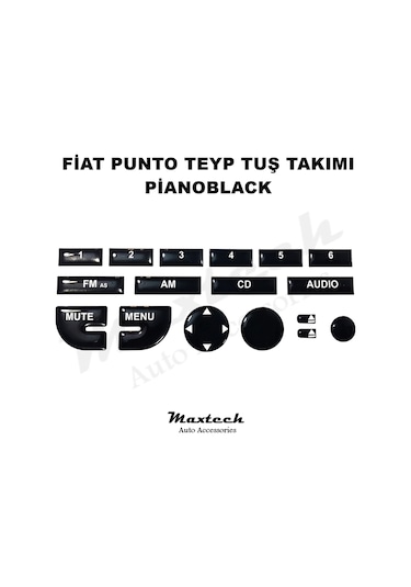 Fiat Punto Teyp Tuş Takımı Pianoblack