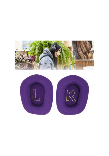 Youtek Logitech G733 Kulaklık İçin Soluklu Değiştirme Kulak Yastığı, Yumuşak Deri Ve Sponge, Mor Renk Mor