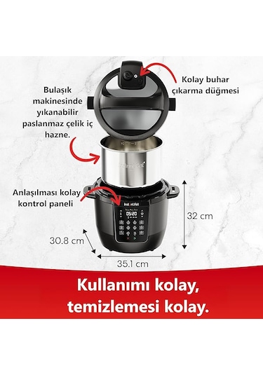 Instant Pot RIO 5.7 L 1000 W 7 in1 Buharlı Pişirici