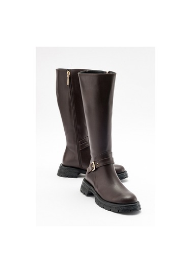 Luvishoes Covela Kahve Cilt Kadın Çizme Kahverengi