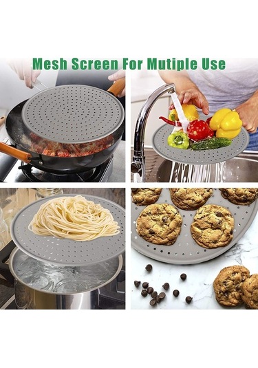 Fortunelane Mutfak Silikon Yağ Filtreli Soğutma Ped, Isı Dayanıklı, Anti Kayma Kollu, Evde Kullanım İçin