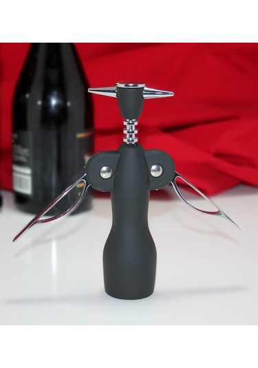 Kenpazar Paslanmaz Çelik Tirbuşon Açacak Siyah Şarap Açacağı Çok Renkli