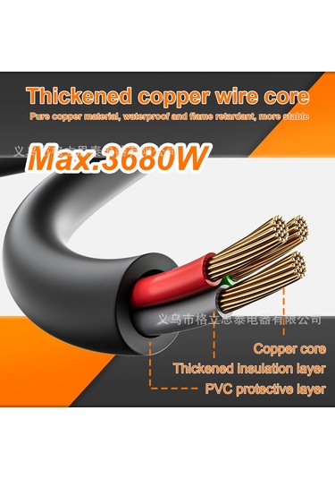 Joyjadehub 4 Soketli Güç Şeridi Fransız Standardı Dört Konumlu