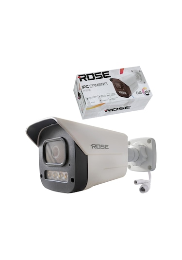 Rose Ip-20195 Gece Renkli 4mp Ip Bullet Kamera Colorvu 3.6mm