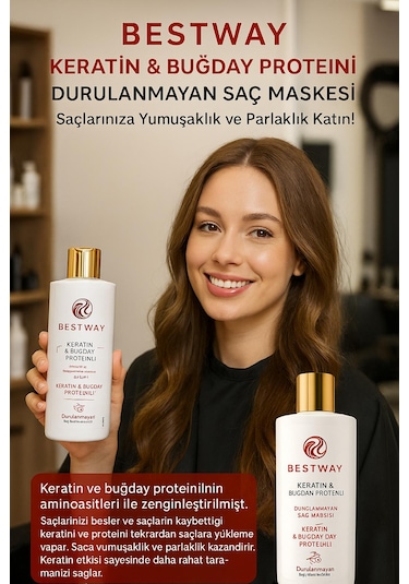 Bestway Keratin Buğday Proteın Durulanmayan Saç Maskesı
