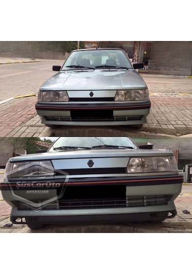 Renault 9-11 Broadway Fairway Uyumlu Üniversal Laguna Lip Esnek Ön Lip 2 Parça Tampon Altı Dil Karlık Ön Ek 00 Şüscaroto Aksesuar