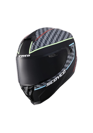 Scoyco Double Ve Güneş Vizörlü Full Face Motosiklet Kaskı