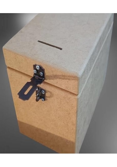 Hobi Adn Dekoratif Bahşiş Kutu Ahşap Mdf Ham Cnc Kesim Model El Yapım