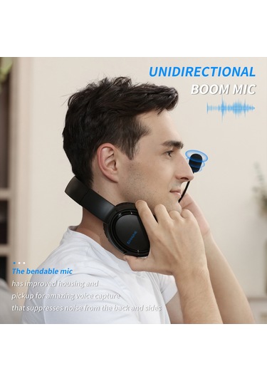 Gajeena Bınnune Bg02 Beyaz Kablolu Oyun Kulaklığı - 50mm Surround Ses, Gürültü Engelleme Mikrofon, Esnek Bağcıklı, Bilgisayar/dizüstü Uyumlu