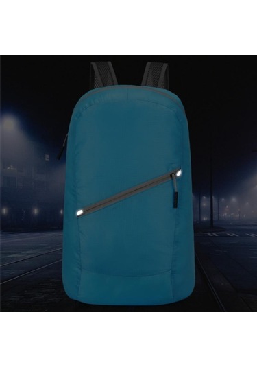 Siyah Taşınabilir Katlanabilir Seyahat Sırt Çantası Hafif Spor Sırt Çantası Çok Fonksiyonlu Açık Dağcılık Çantası Unisex Su Geçirmez Sırt Çantası Siyah