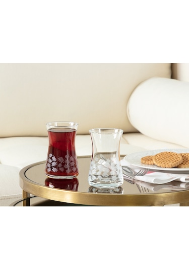 Madame Coco Esperanza-white Leaves 6-lı Çay Bardağı Seti 1kbard0566170ml-std