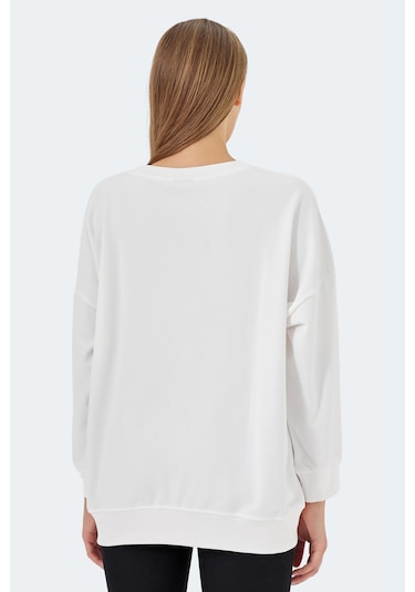 Slazenger Vıkentı Sw 2 Li Set Kadın Sweatshırt Beyaz - Siyah