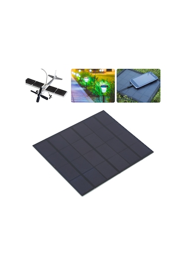 Yuntech01 3.5w 6v Polikristal Güneş Paneli - Yüksek Dönüşüm Oranı, Epoksi Kaplama, Dıy Projeler İçin Akü Depolama Yok