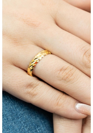 22 Ayar Altın Burma Yüzük 3 Gr