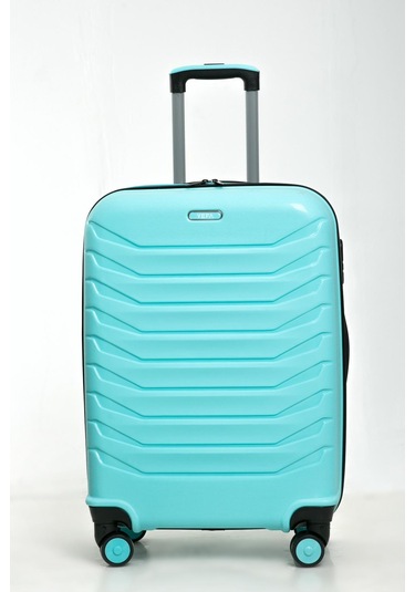 Yefa Pp Polipropilen Kırılmaz Orta & Kabin Boy 2'li Valiz Seti Su Yeşili