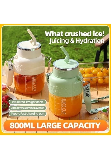 Sandwich 08l Beyaz Alti Bicakli Usb Sarjli Tasinabilir Mini Blender Ve Meyve Soku Makinesi