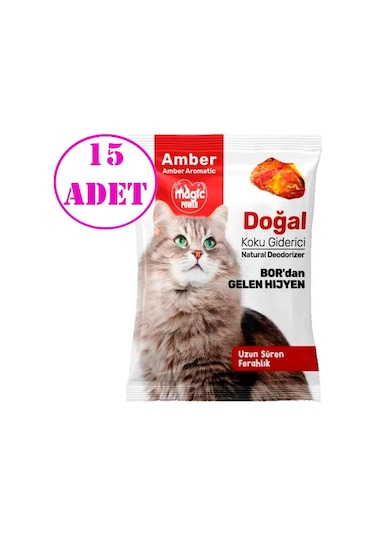 Magic Power Kedi Kumu Koku Giderici Amber 25 Gr 15 Ad