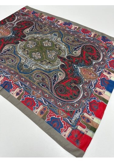 Bonjela Soft Pamuklu Şal Etro Desen Lbs1706-41738 Çok Renkli