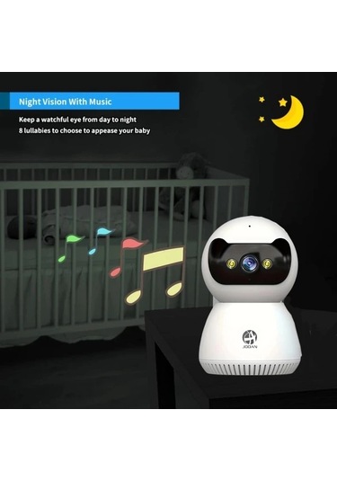 Willowhaven C9-5-32g Hd Çocuk Güvenlik Kamerası İki Yönlü Ses Gece Görüşü Hareket Algılama Otomatik Takip 5g Wifi Ev Güvenliği