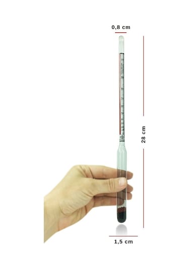 Alla Dual 0-100 Alkol-metre Ve 250ml Plastik Mezür Seti