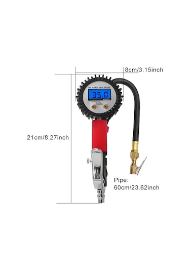 Xuweiwei Dp-206 Top Bisiklet Lastik Basınç Ölçer Elektronik Şişirme Aracı Tüm Modeller Evrensel Test Cihazı