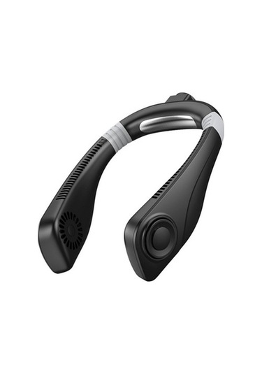 Plz Shop Aromaterapi Yapraksız Soğutma Asma Boyun Fan Mini Usb Fan Siyah Zefw33 Siyah