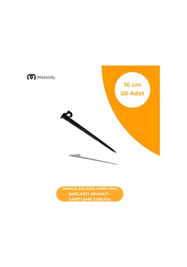 Damla Sulama Sabitleme Çubuğu 16 Cm - Dayanıklı Ve Kolay Montajlı Bağlantı Parçası 50 Adet