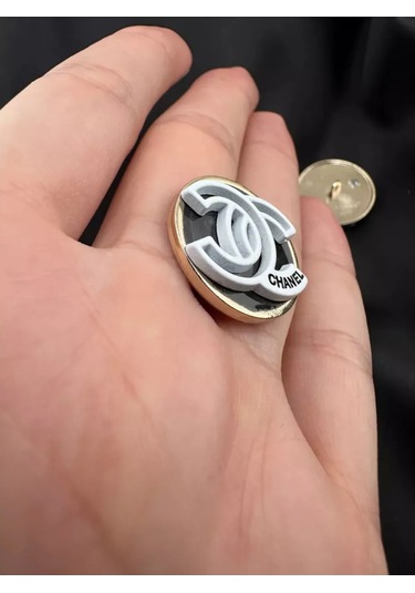 Sewing Accessories Denisova Chanel Tarzı Düğmeler Tam Takım 6 Adet 370284982