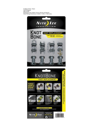Nite-Ize Knotbone No3 8pack Çok Renkli