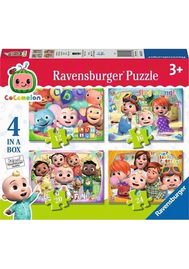 Ravensburger 12/16/20/24 Parça Puzzle Cocomelon 4 İn Box 031139