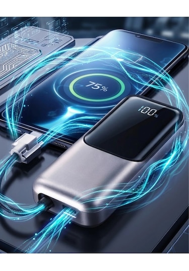 Mey Najmaddin Led Ekranlı Süper Fast Charge Özellikli Mini Powerbank Najmaddin
