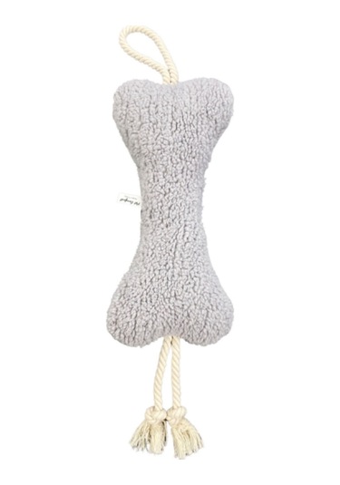 Pet Comfort İpli Peluş Kemik Gri 30cm