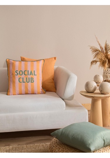 Citrus Lounge 3'lü Kırlent Kılıf Seti Turuncu