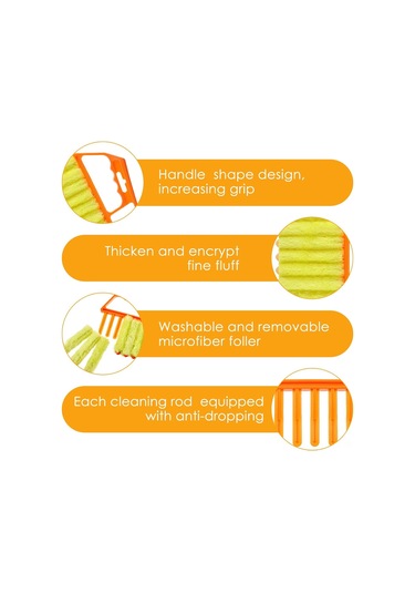 Geeroyoo Taşınabilir Ve Yıkanabilir Toz Temizleme Fırçası - Derin Aralık Ve Panjur Temizliği İçin Pratik Çözüm