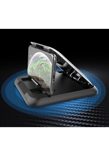Skycity Siyah Silikon Araç Telefon Tutucu, Merkezi Konsol Uyumlu, Yapıştırıcı&ant打滑, Ar Navigasyon İçin Evrensel Montajlı