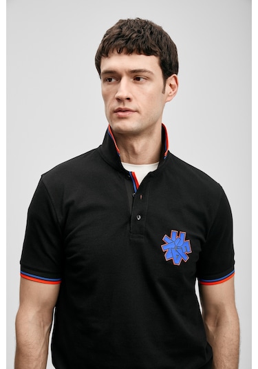 Lufian Gavın Smart Erkek Polo Tişört Siyah Siyah 111040244100100 Siyah
