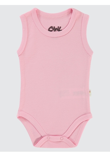 Civil Baby Bebek Çıtçıtlı Badi 0-1 Ay Pembe