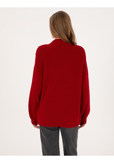 Pierre Cardin Kadın Kırmızı Kazak /triko 50316342-vr030 Kırmızı