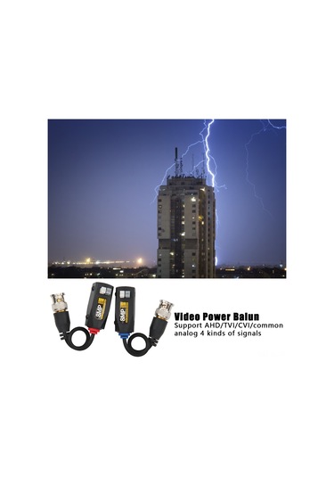 Lemestar 6 Adet 8mp Video Güç Balun, Ahd/tvı/cvı/cvbs Desteği, 400m Iletim, Frenzy Korumalı, Pasif Tasarım, Yüksek Güvenlik
