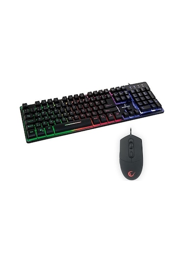 Everest Rampage KM-RX9 Gökkuşağı Zemin Aydınlatmalı Klavye&Mouse