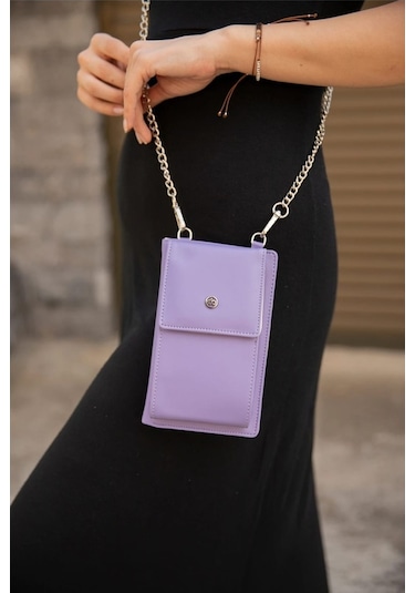 Bizoon Ol-2021-I Telefon Bölmeli Zincir Askılı Çapraz Çanta